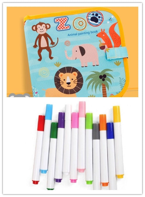 Children's Portable Drawing Book Blackboard Album