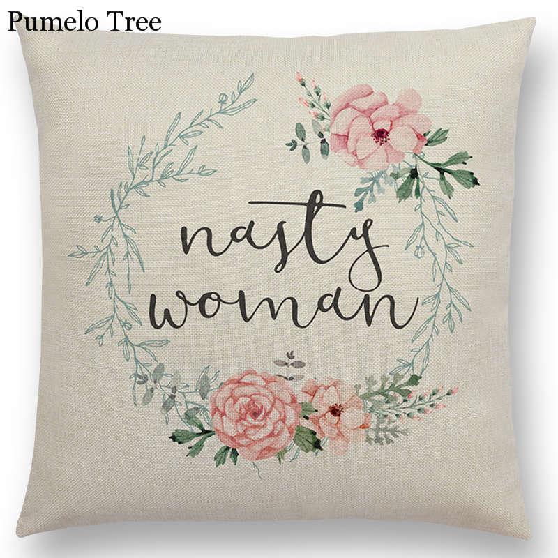 Linen Home Furnishing Sofa Cushion Cover