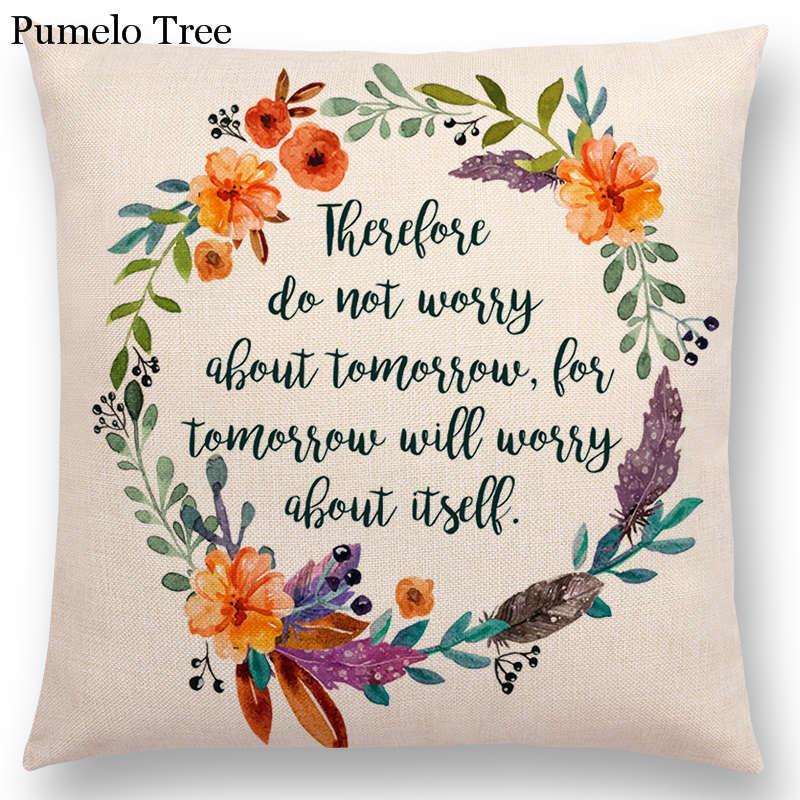 Linen Home Furnishing Sofa Cushion Cover