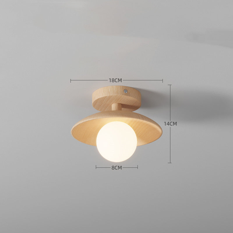 Simple Personality Log Wind Ceiling Aisle Lamp