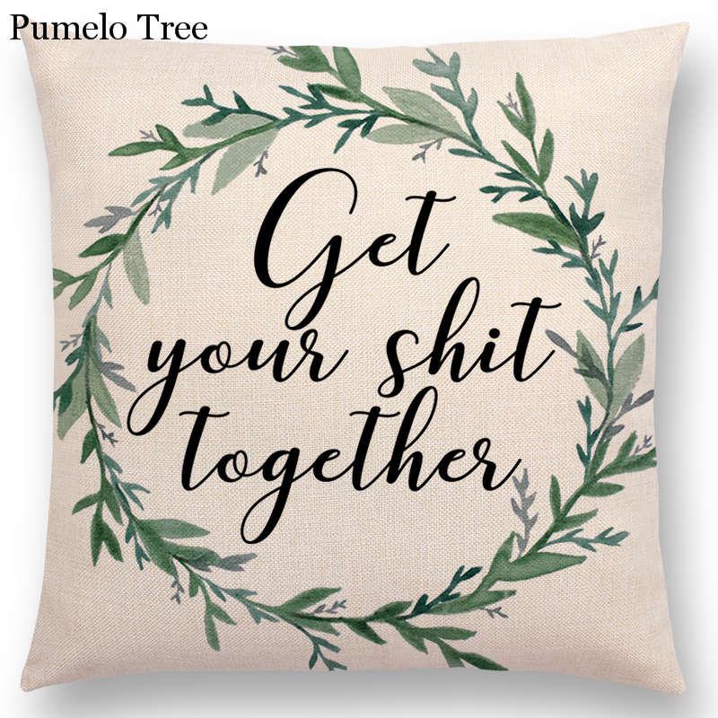 Linen Home Furnishing Sofa Cushion Cover