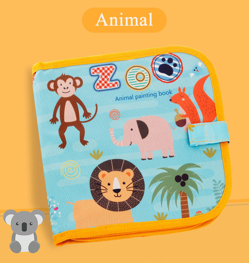 Children's Portable Drawing Book Blackboard Album