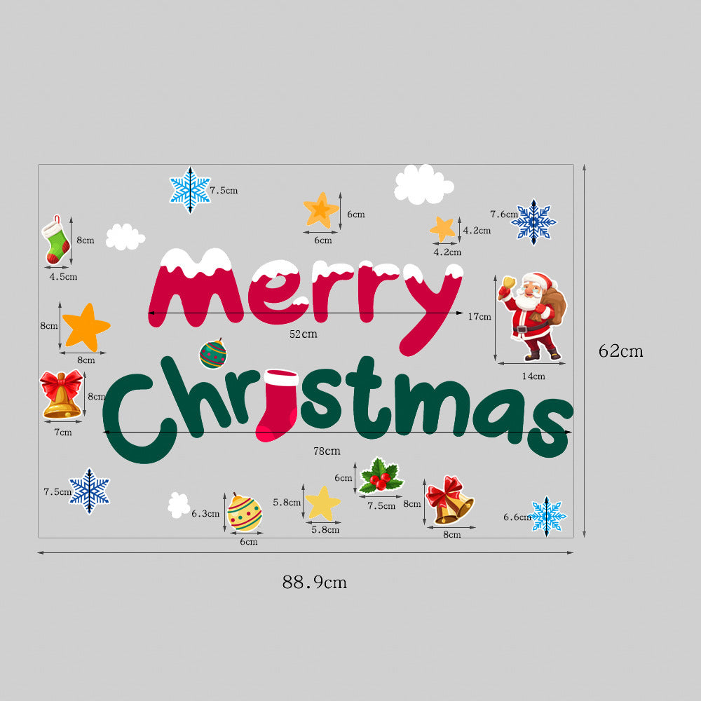 Snowman Pine Snow Magnetic Door Stickers Festival