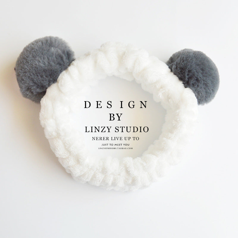 Cute Panda Ear Soft Carol Fleece