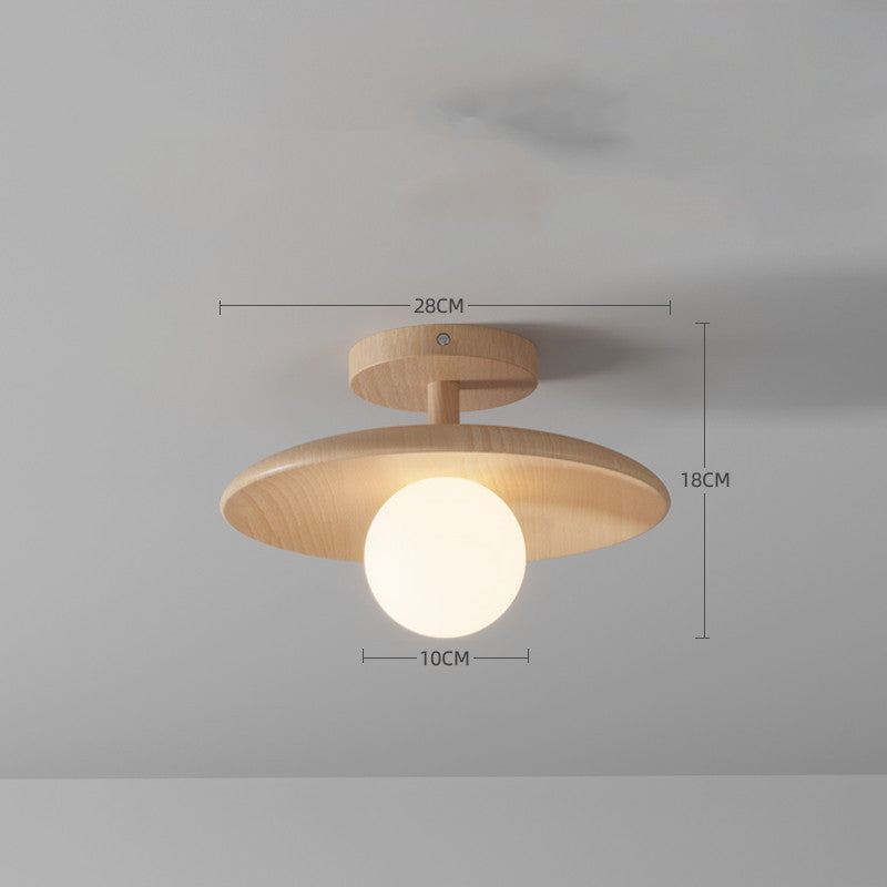 Simple Personality Log Wind Ceiling Aisle Lamp