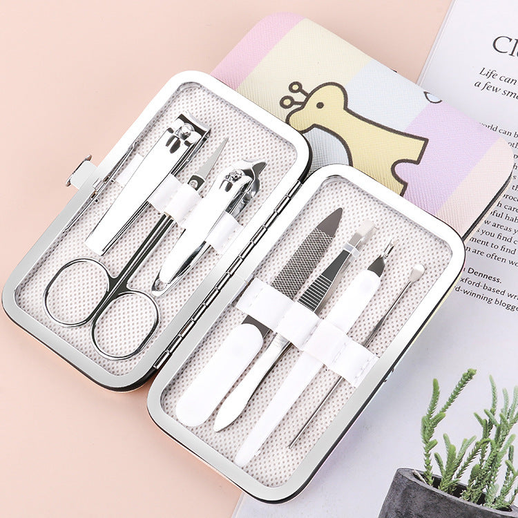 Creative Net Red Cartoon 7-piece Set Nail Clipper Manufacturer''s Portable