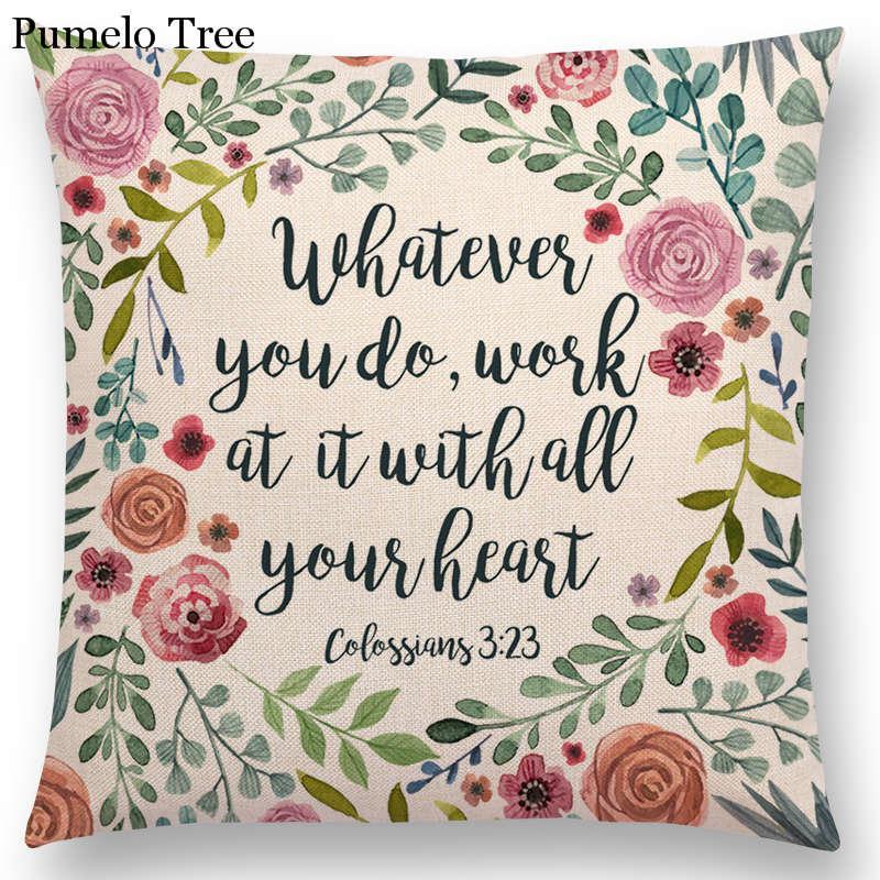 Linen Home Furnishing Sofa Cushion Cover