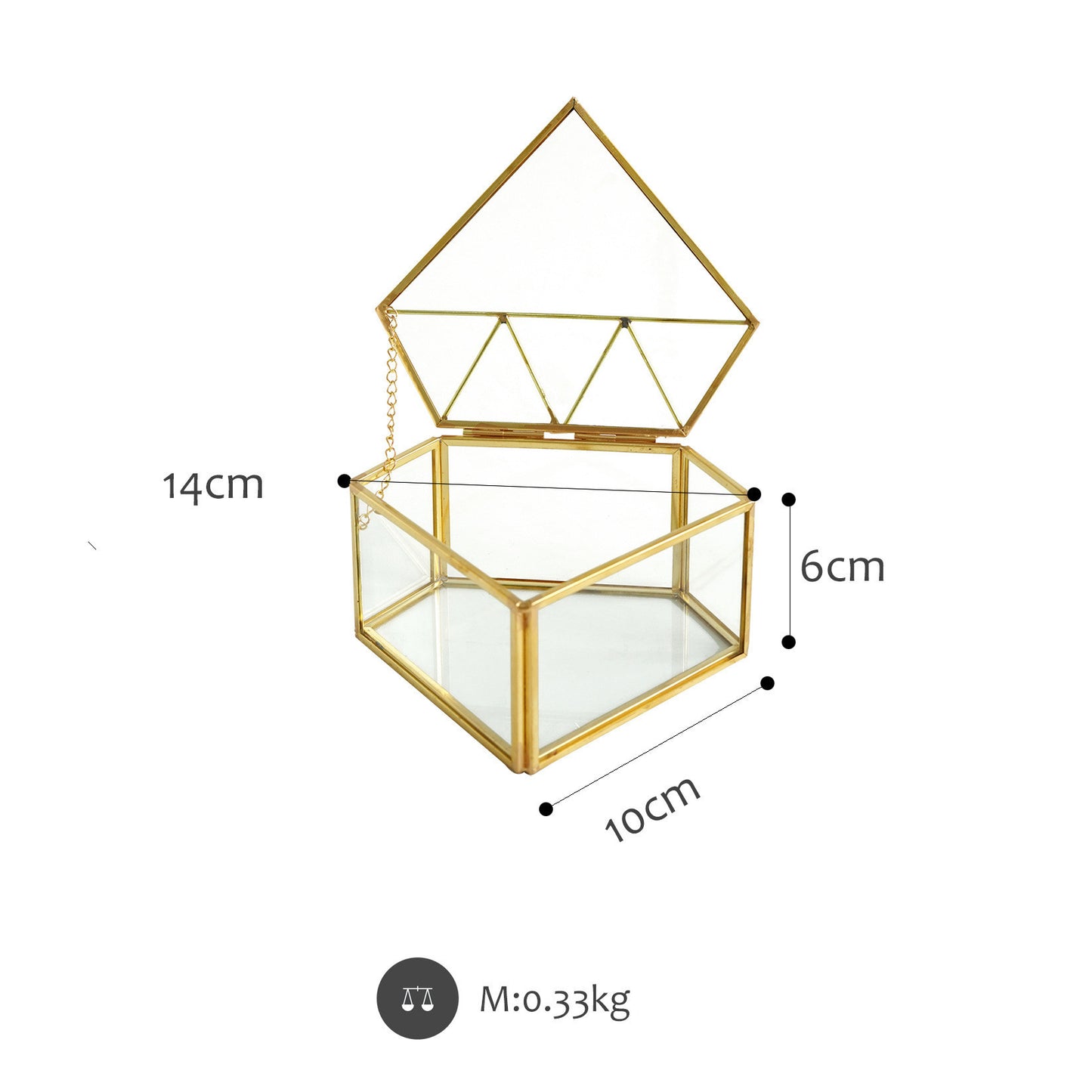 Phnom Penh Glass Flower House Brass Cake Display Plate Display Storage