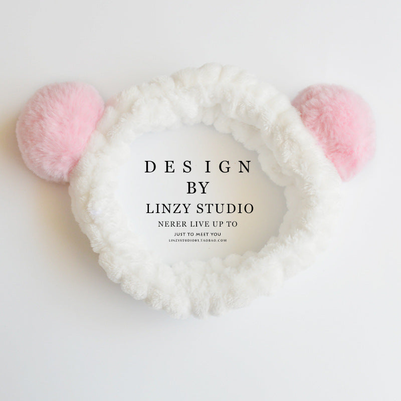 Cute Panda Ear Soft Carol Fleece