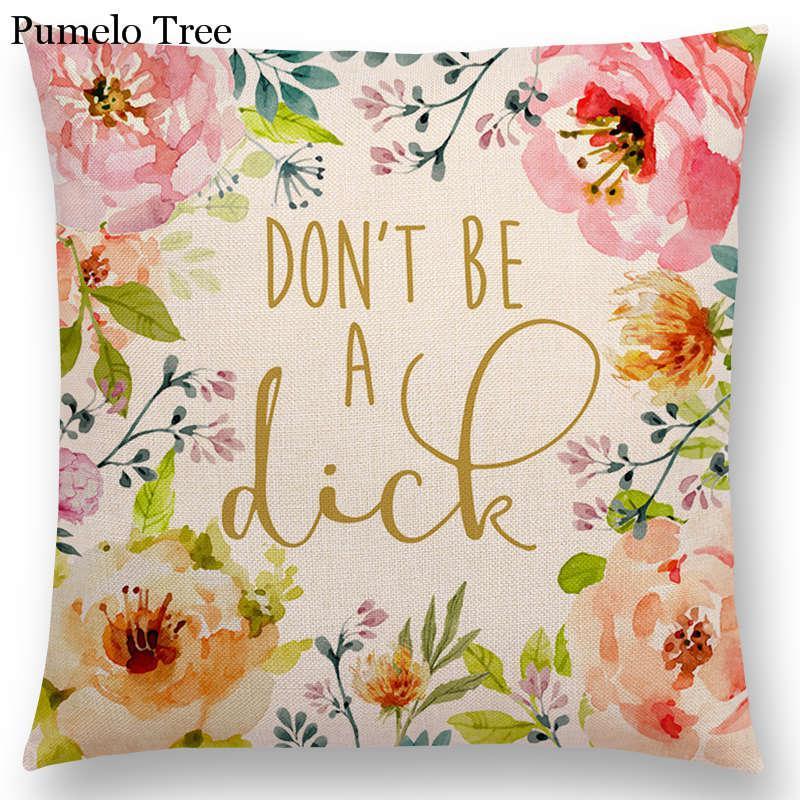 Linen Home Furnishing Sofa Cushion Cover