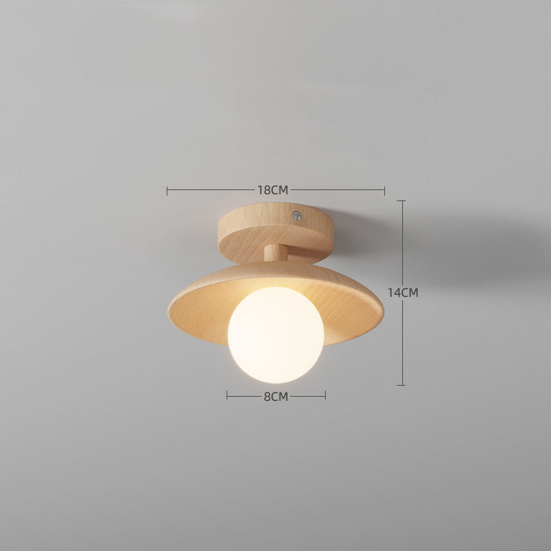 Simple Personality Log Wind Ceiling Aisle Lamp