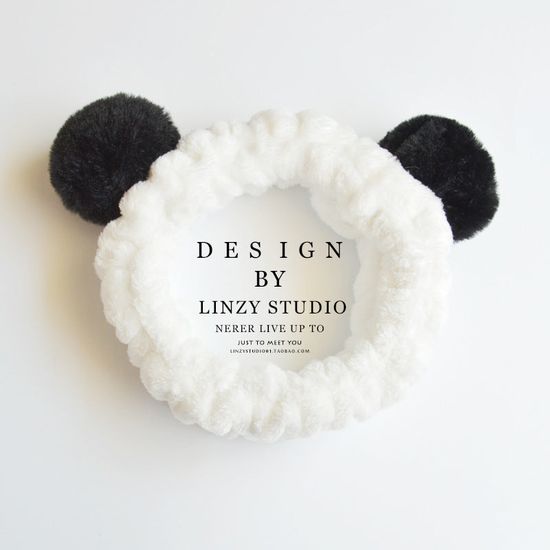 Cute Panda Ear Soft Carol Fleece