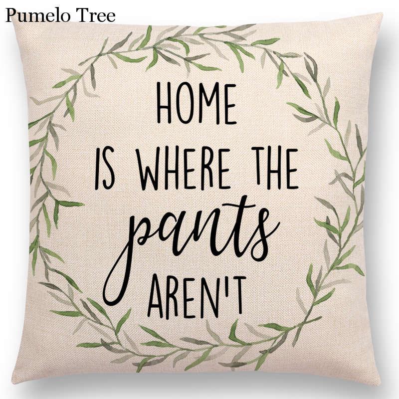 Linen Home Furnishing Sofa Cushion Cover