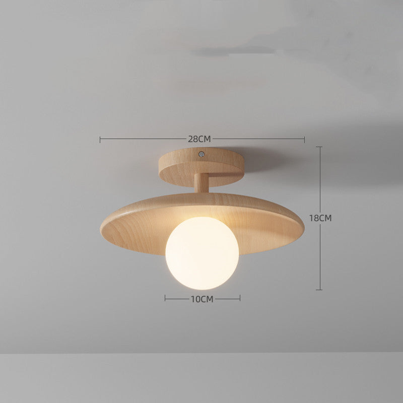 Simple Personality Log Wind Ceiling Aisle Lamp