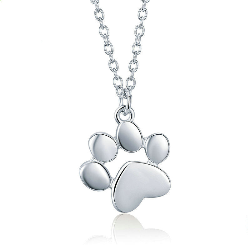 Cat Paw Cute Animal Fashion Clavicle Necklace Female