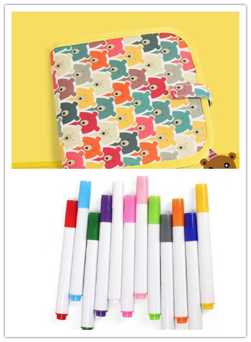 Children's Portable Drawing Book Blackboard Album