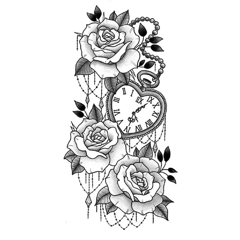 Waterproof Tattoo Sticker Symbol Totem Animal Text Small Half Arm Tattoo Sticker